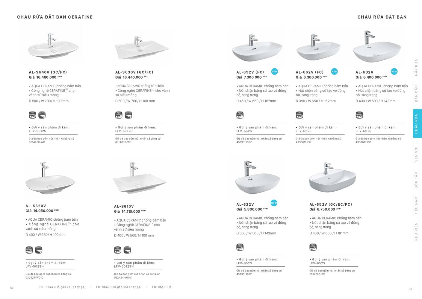 Thiết bị vệ sinh INAX Catalogue và Bảng giá mới nhất 2026 /Page 41